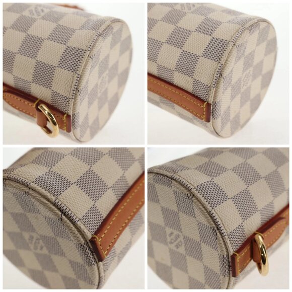 LOUIS VUITTON Damier Azur Bottle Holder Porte Boutille Bag GI0373 Auth 128175V - Picture 14 of 16